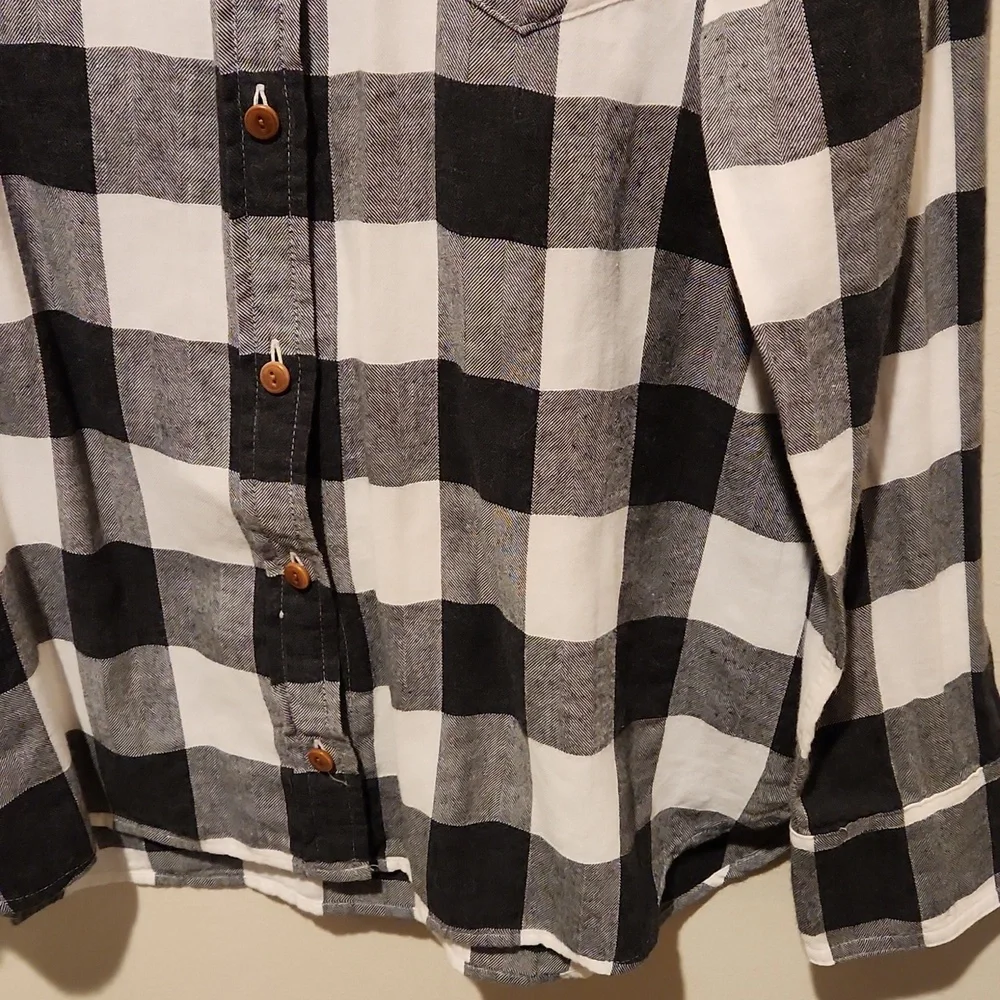 ❤️ J CREW CHARCOAL BUFFALO PLAID BUTTON UP 100% COTTON BOY SHIRT, 4